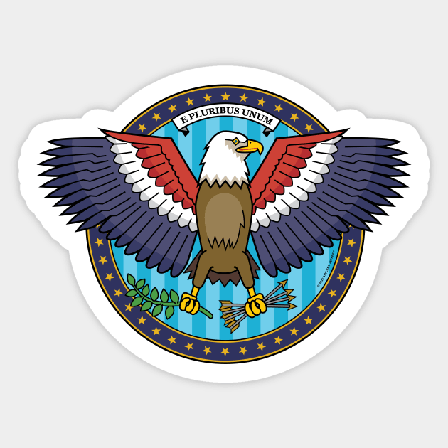 The All American Eagle Sticker by Mindscaping